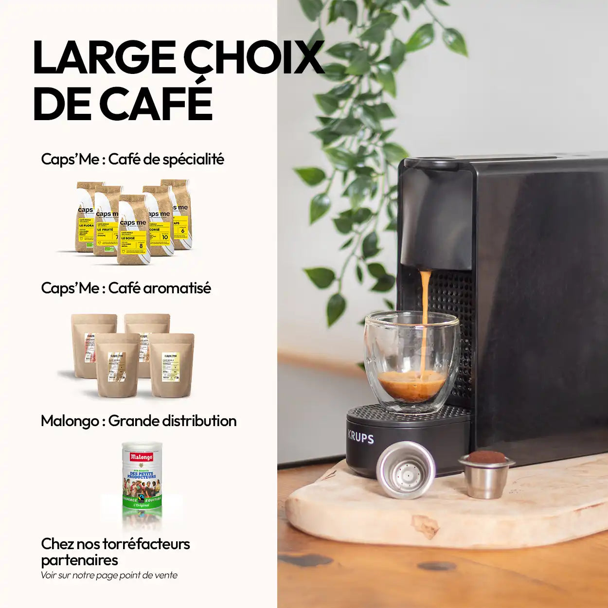 300 opercules & 3 capsules réutilisables & rechargeables en inox compatibles Nespresso®