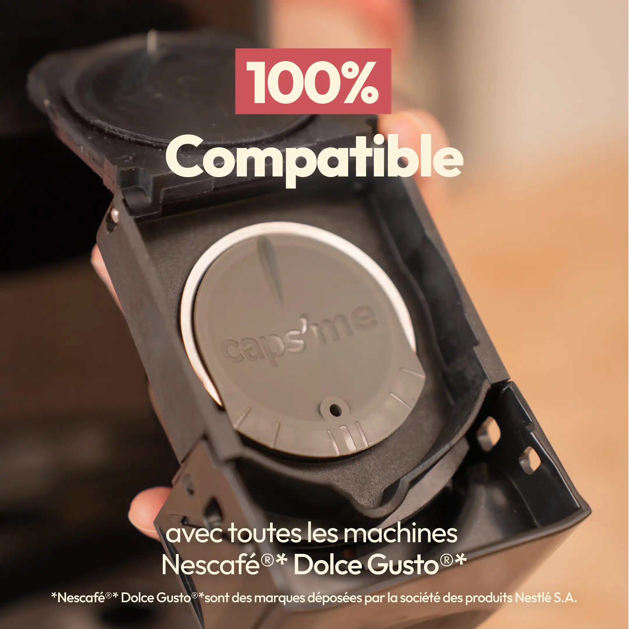Capsule réutilisable & rechargeable Caps'me compatible Nescafé® Dolce Gusto®