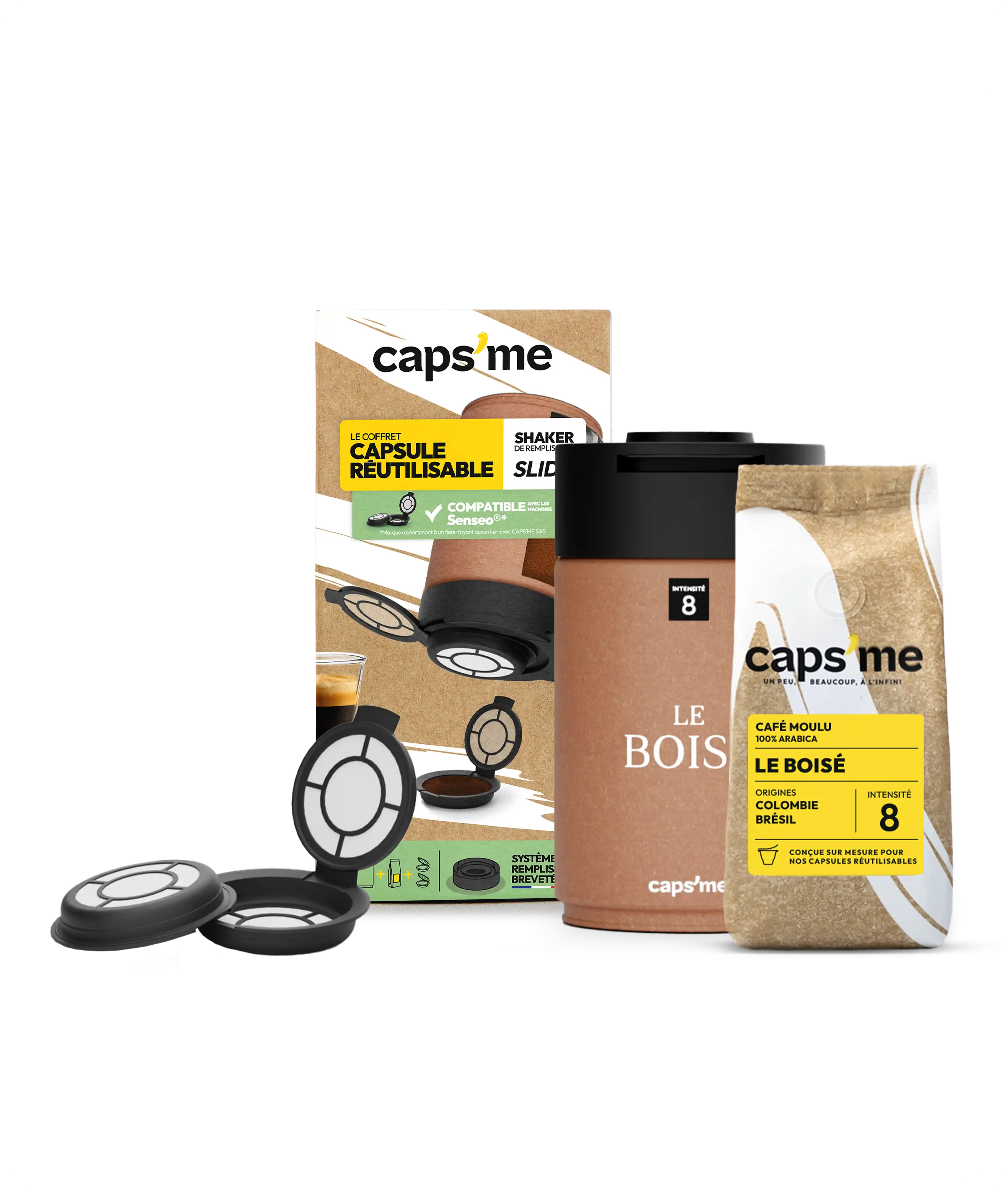 Coffret Caps'me Slide compatible Senseo®