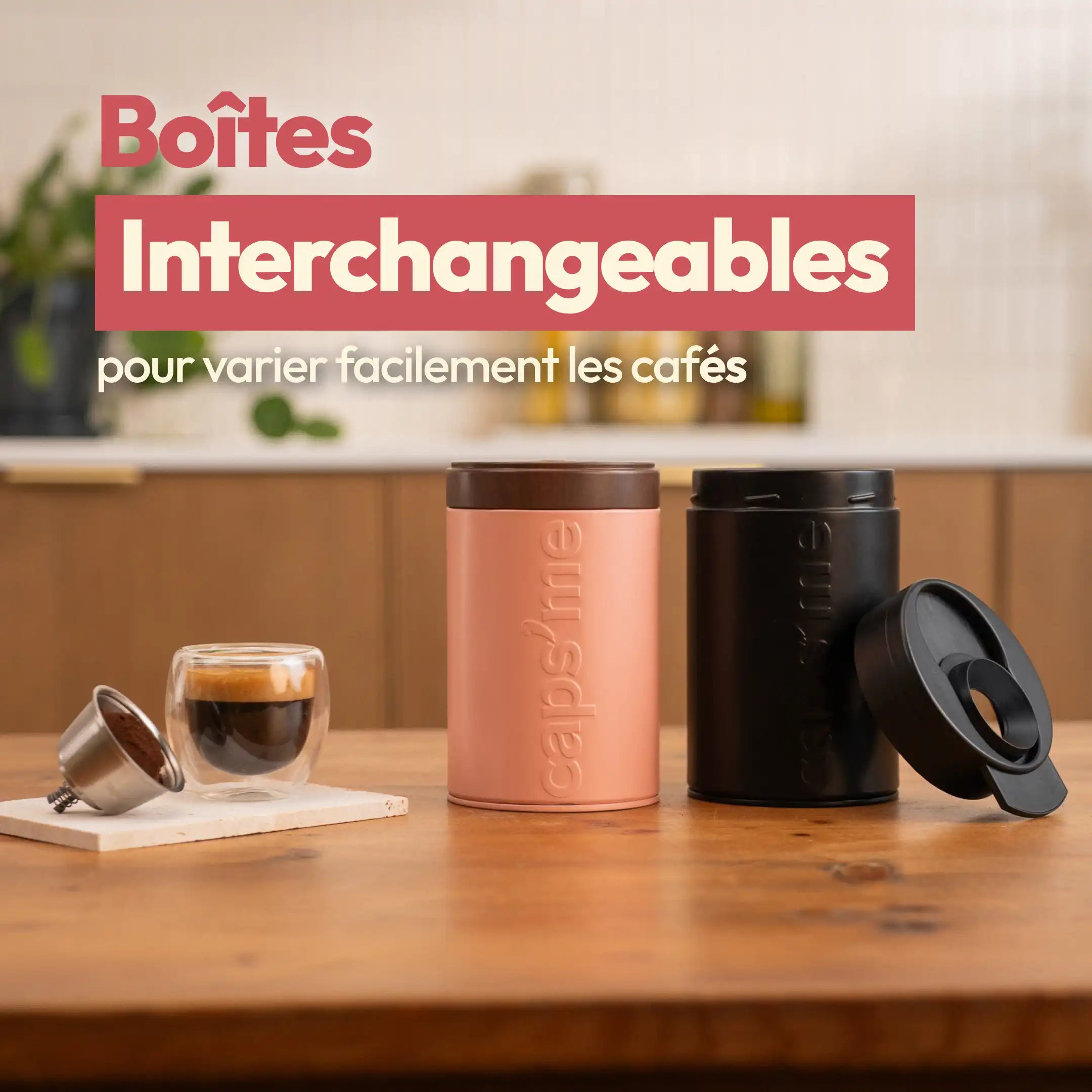 Nouveau coffret capsule réutilisable compatible Nescafé® Dolce Gusto®*