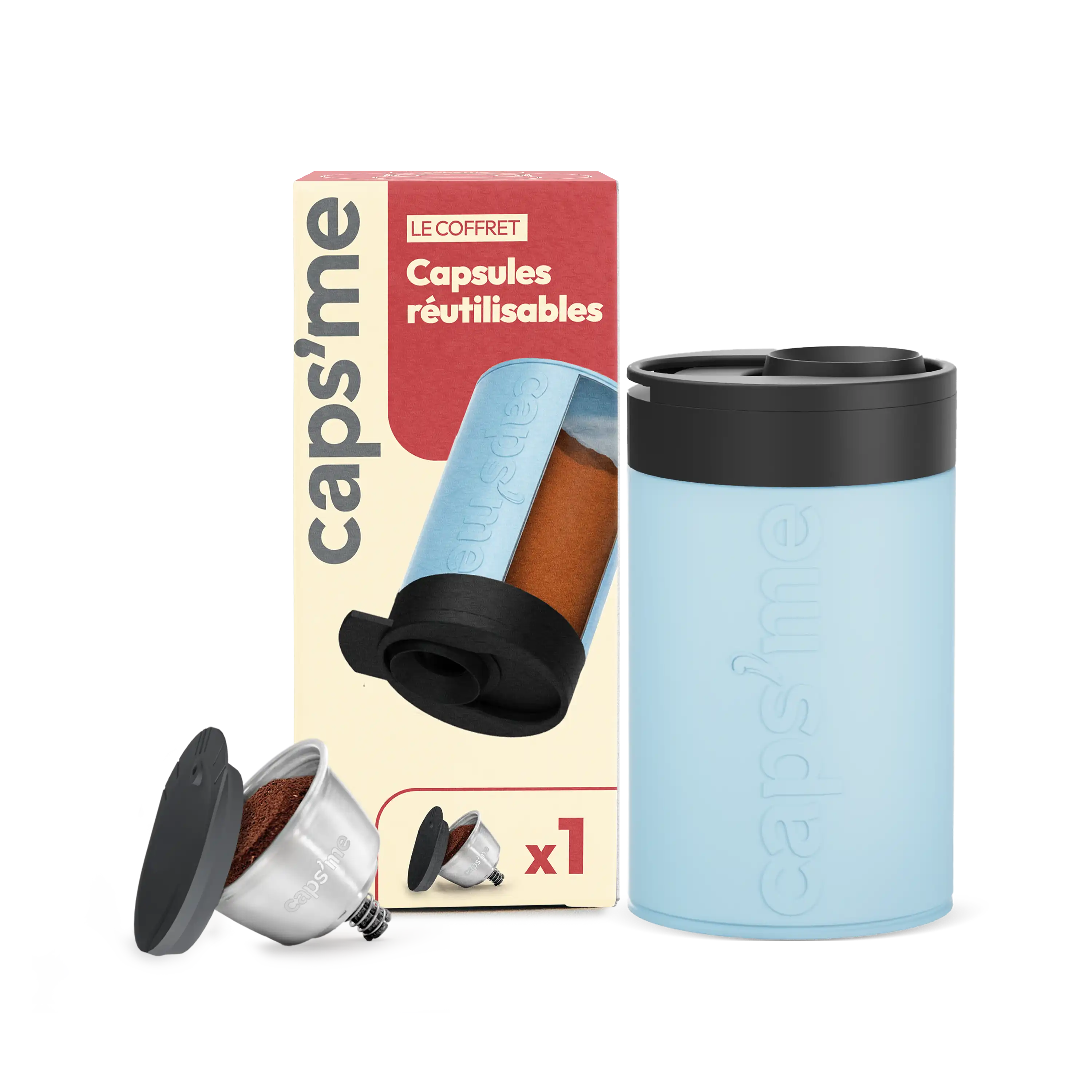 Nouveau coffret capsule réutilisable compatible Nescafé® Dolce Gusto®*