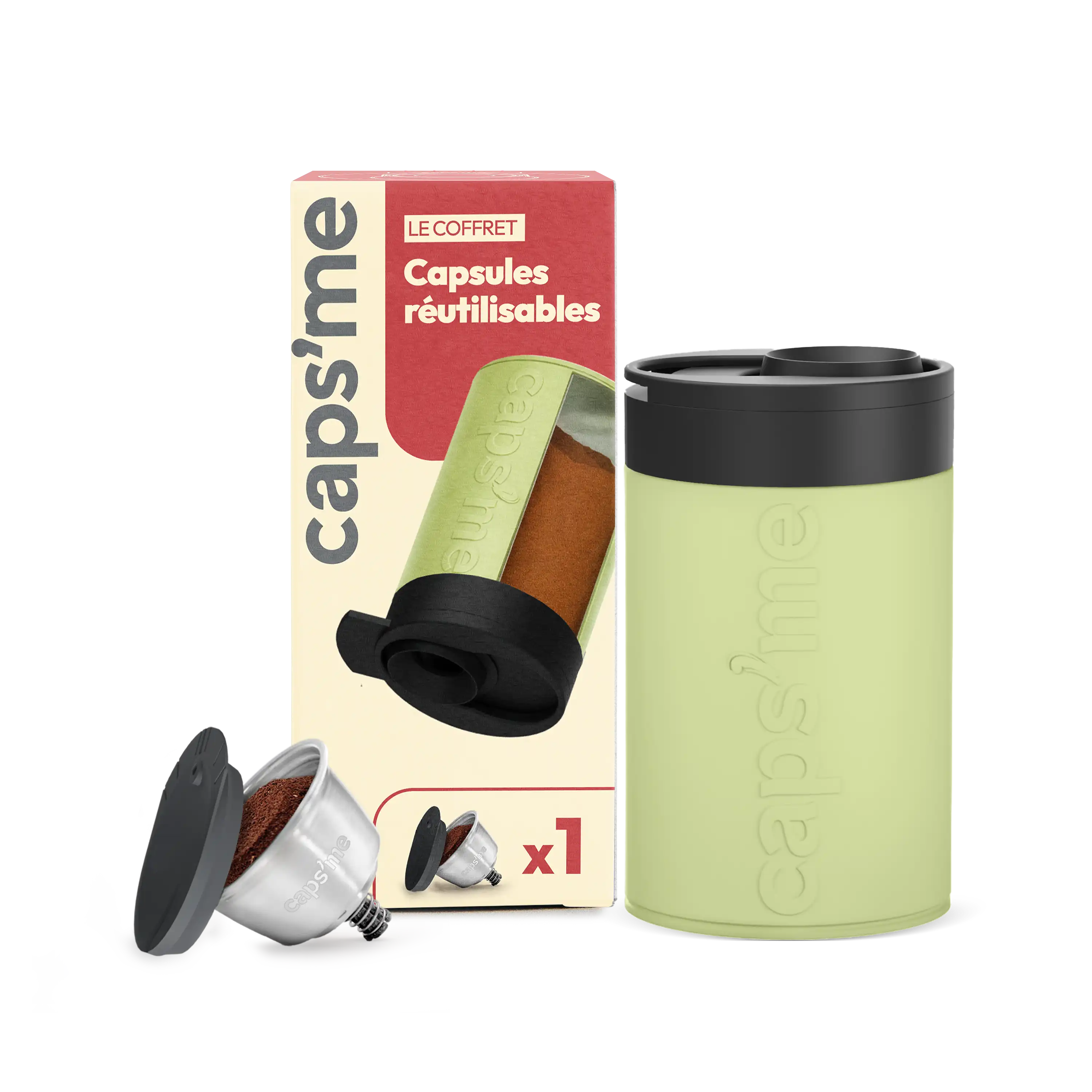 Nouveau coffret capsule réutilisable compatible Nescafé® Dolce Gusto®*