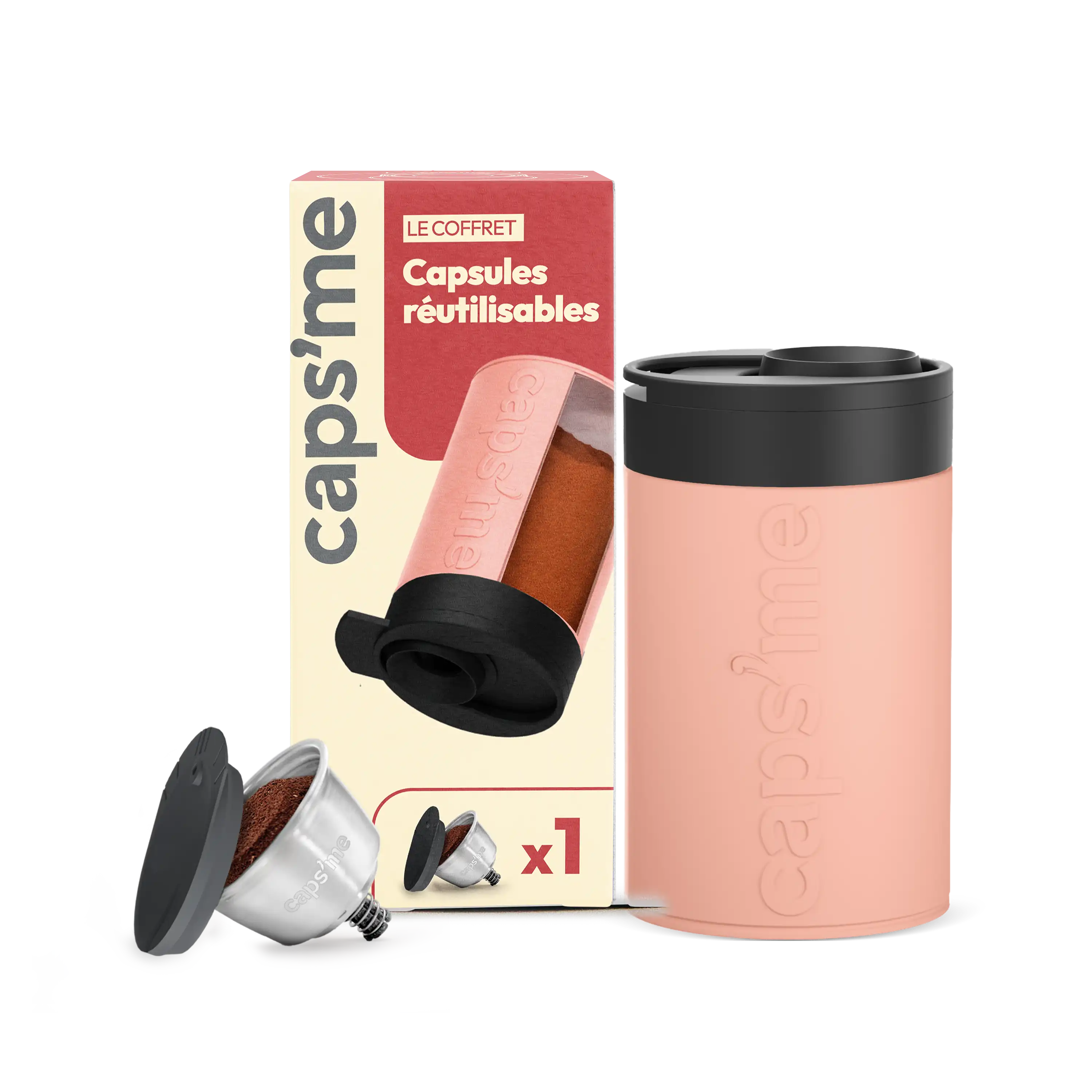 Nouveau coffret capsule réutilisable compatible Nescafé® Dolce Gusto®*