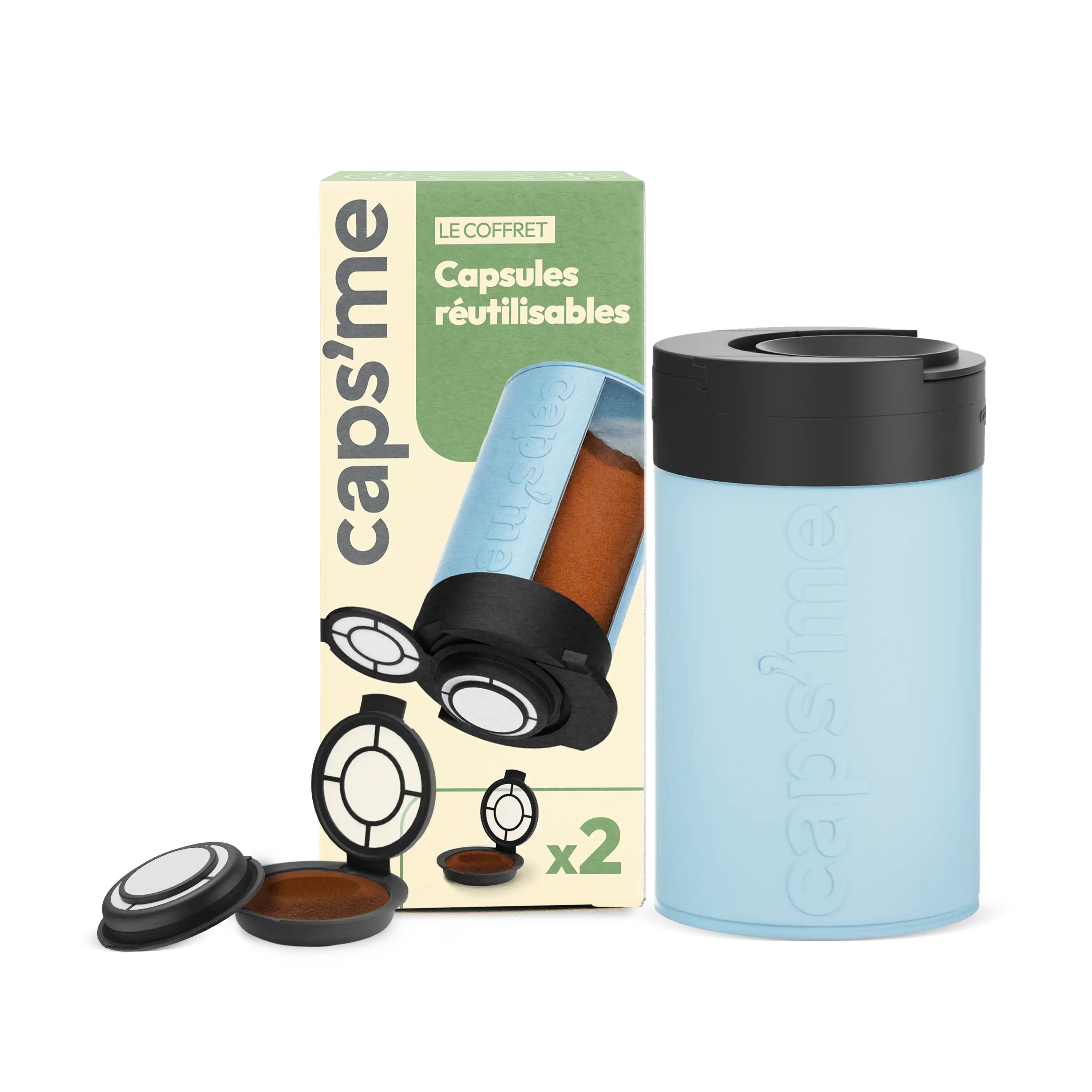 Nouveau coffret capsules réutilisables compatibles Senseo®*