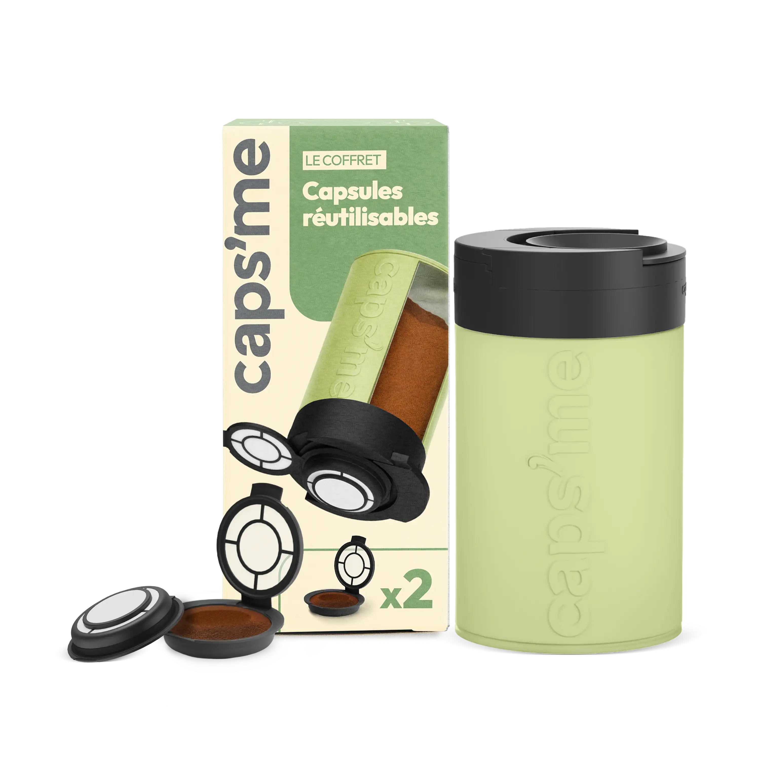 Nouveau coffret capsules réutilisables compatibles Senseo®*