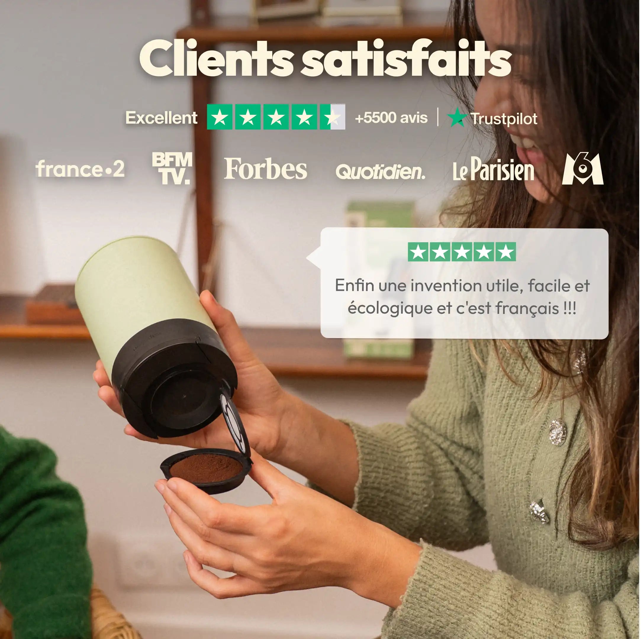 Nouveau coffret capsules réutilisables compatibles Senseo®*