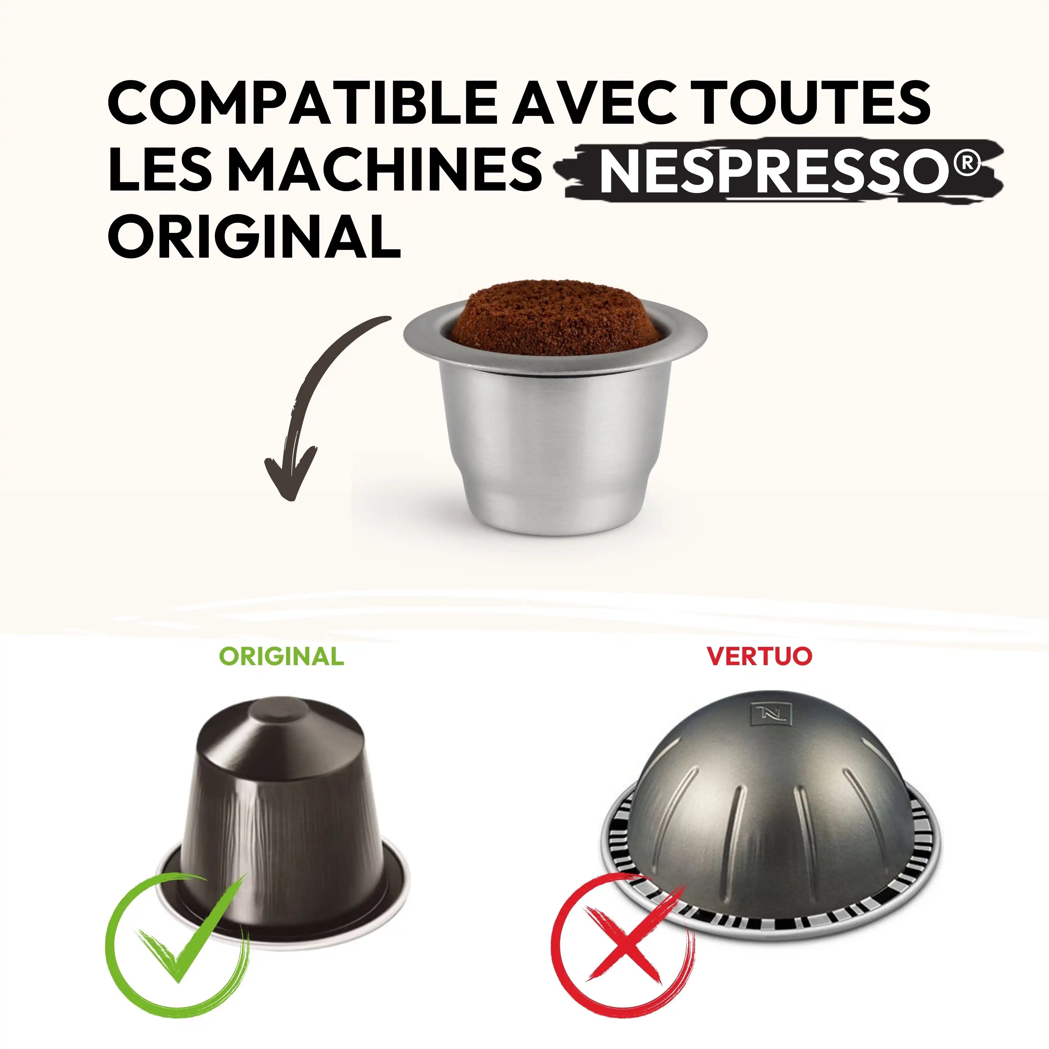 Opercules en papier pour capsules réutilisables Caps'me compatibles Nespresso®