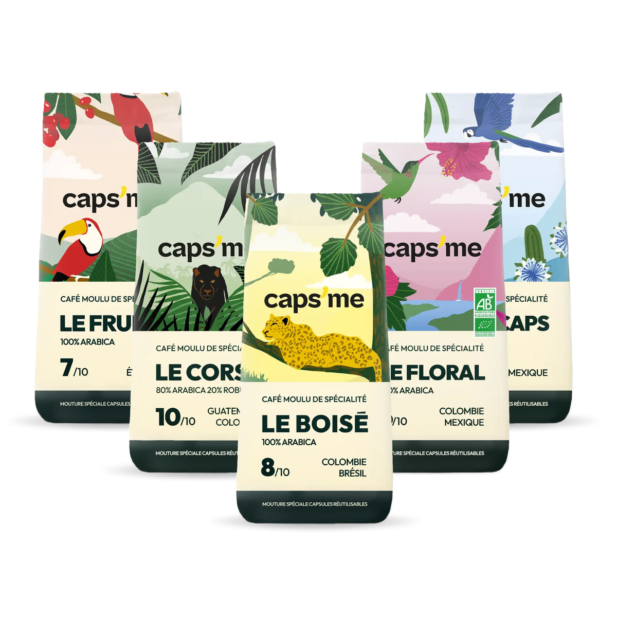 Composez votre pack de cafés de spécialité pour capsules réutilisables