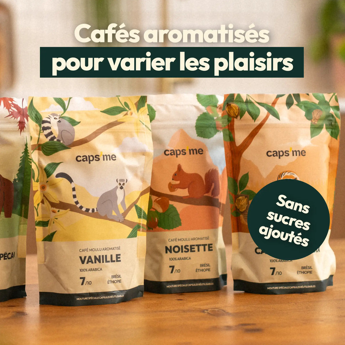 Café moulu pour capsules réutilisables : 100 % Arabica, torréfié en France