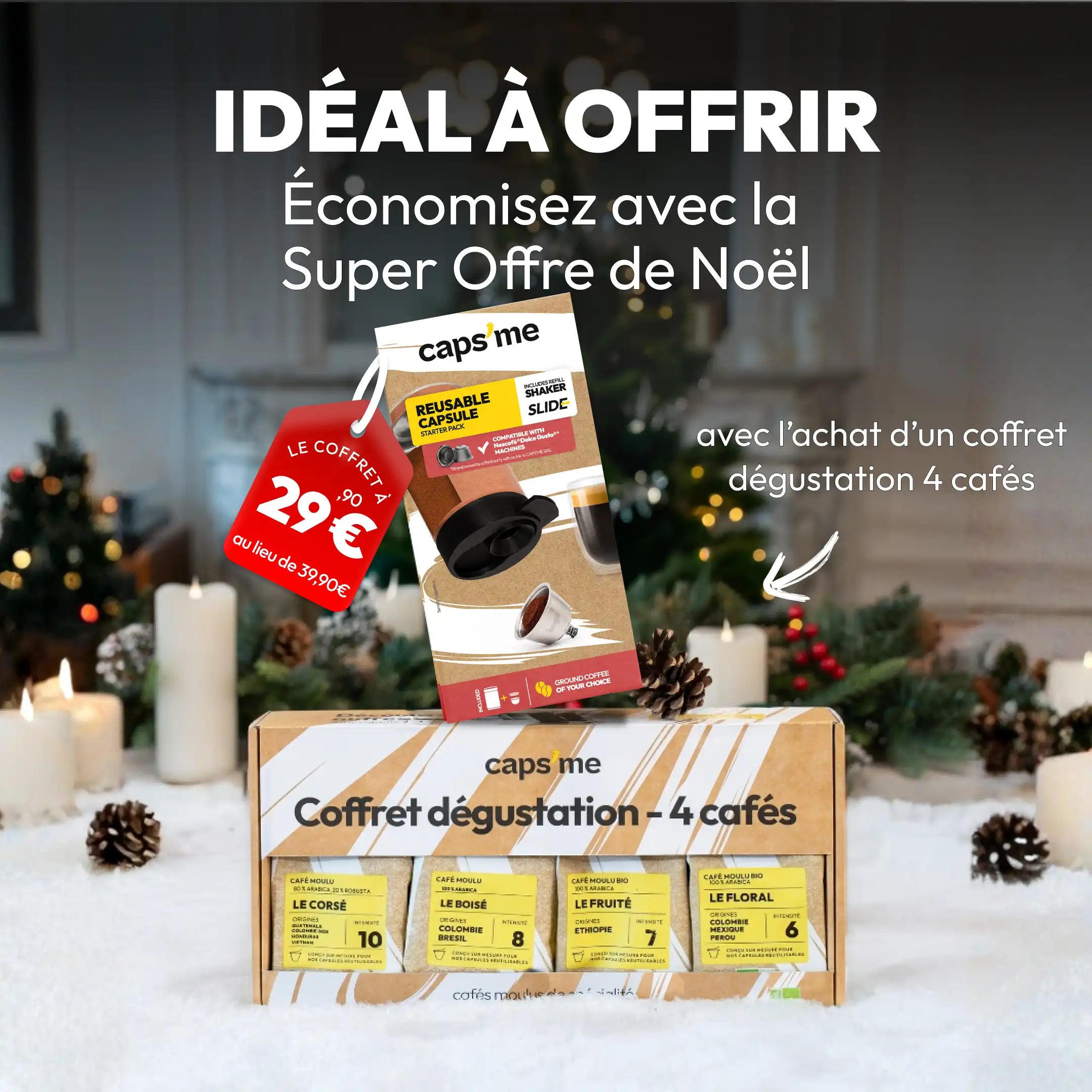 Coffret Caps'me Slide compatible Nescafé® Dolce Gusto®