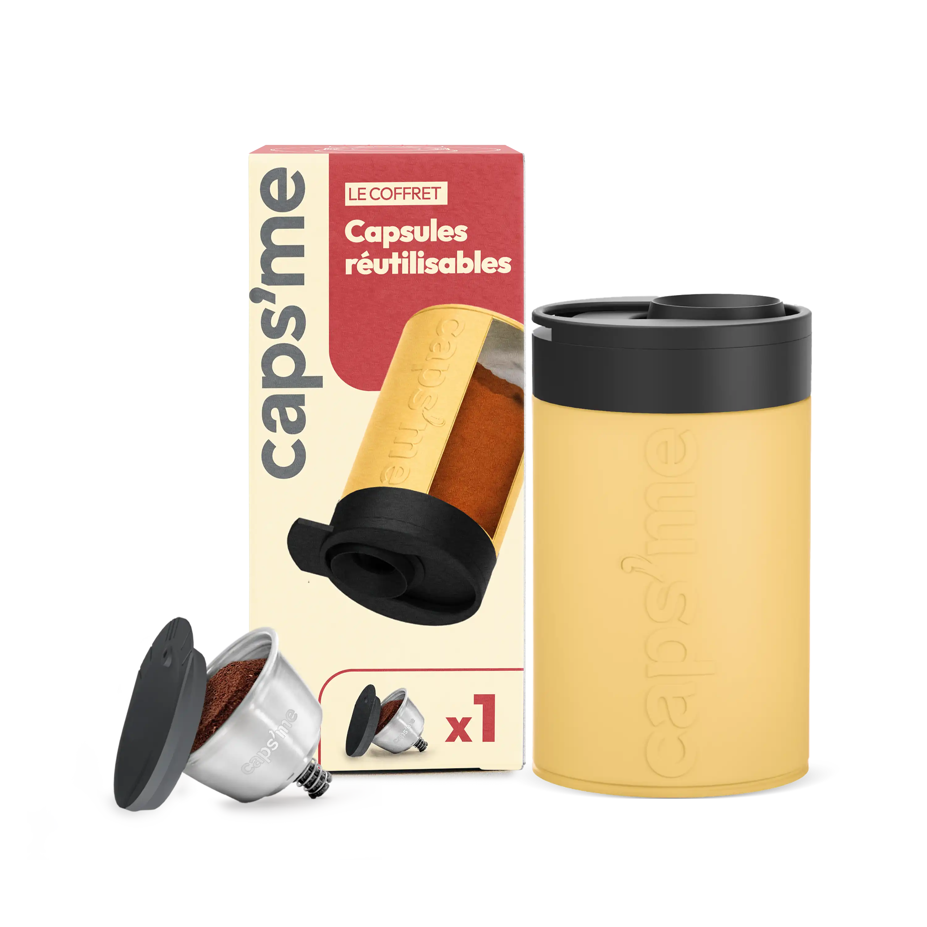 Nouveau coffret capsule réutilisable compatible Nescafé® Dolce Gusto®*