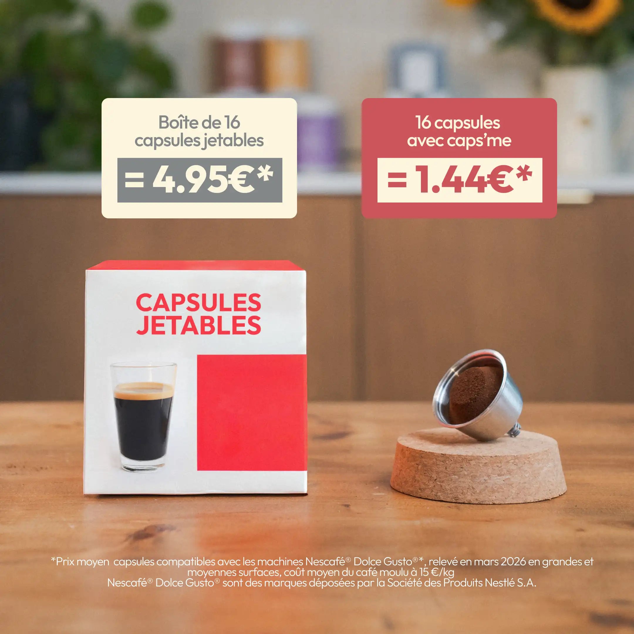 Nouveau coffret capsule réutilisable compatible Nescafé® Dolce Gusto®*
