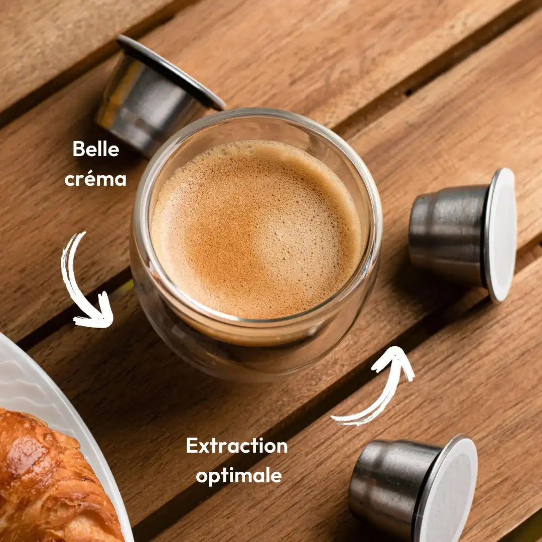Café moulu pour capsules réutilisables : 100 % Arabica, torréfié en France